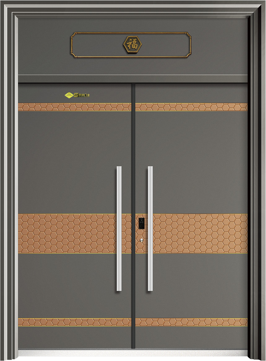 瑞气祥云   氟碳瓷泳灰+金色