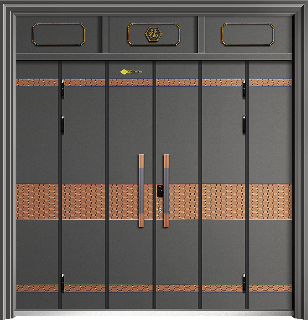 瑞气祥云   氟碳柔和灰+红铜