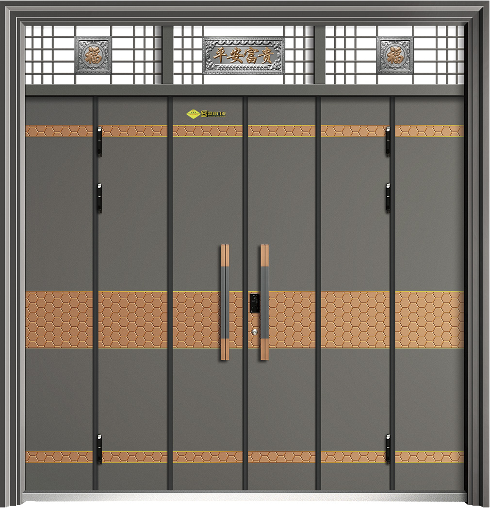 瑞气祥云   氟碳瓷泳灰+红铜